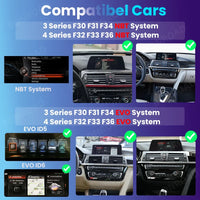 Autoradio CarPlay BMW Série 3 et 4 F30 F31 F32 F33 F34 F36 – Écran 10,25 pouces, NBT ou EVO, vue 4