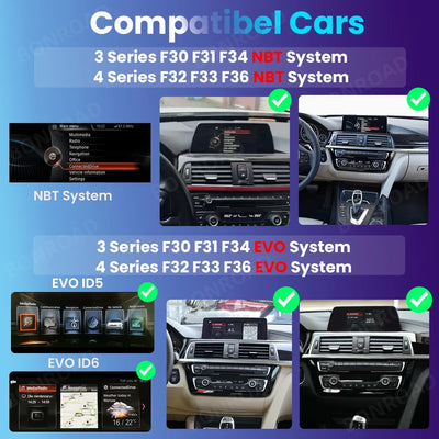 Autoradio CarPlay BMW Série 3 et 4 F30 F31 F33 F34 F36