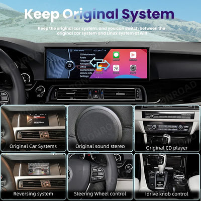 Autoradio CarPlay BMW Série 5 F10 F11 14.9 Pouces