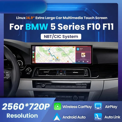 Autoradio CarPlay BMW Série 5 F10 F11 14.9 Pouces