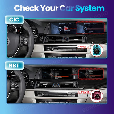 Autoradio CarPlay BMW Série 5 F10 F11 14.9 Pouces