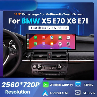 Autoradio CarPlay pour BMW X5 E70 et X6 E71