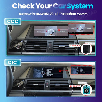 Autoradio CarPlay pour BMW X5 E70 et X6 E71