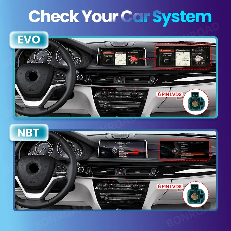 Autoradio CarPlay pour BMW X5 F15 et X6 F16, 14,9 Pouces