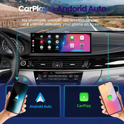Autoradio CarPlay pour BMW X5 F15 et X6 F16, 14,9 Pouces
