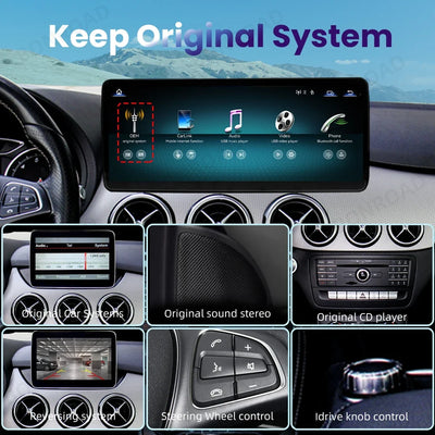 Autoradio CarPlay pour Mercedes-Benz Classe B W245 W246, Écran Tactile