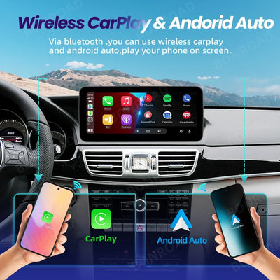 Autoradio CarPlay Mercedes Classe E W212 Écran Tactile Multimédia