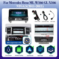 Autoradio CarPlay Mercedes ML GL GLE GLS (W166, X166) – Écran 12,3 pouces, vue 7