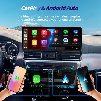 Autoradio CarPlay 12.3 pouces pour Mercedes ML GL GLS GLE