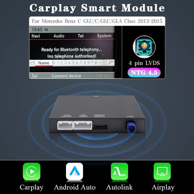 Becquet Voiture Décodeur CarPlay Sans Fil Mercedes GLK Classe E