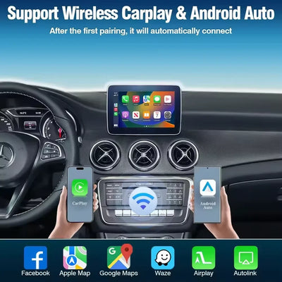 Becquet Voiture Décodeur CarPlay Sans Fil Mercedes GLK Classe E