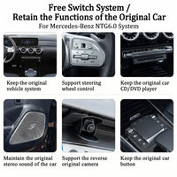 Boîtier CarPlay Mercedes MBUX NTG 6.0 (2019-2022) – CarPlay sans fil, écran d'origine, vue 5