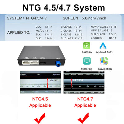 Adaptateur CarPlay Sans Fil Mercedes NTG 4.5 et 5.0