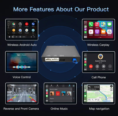 Adaptateur CarPlay Sans Fil Mercedes NTG 4.5 et 5.0