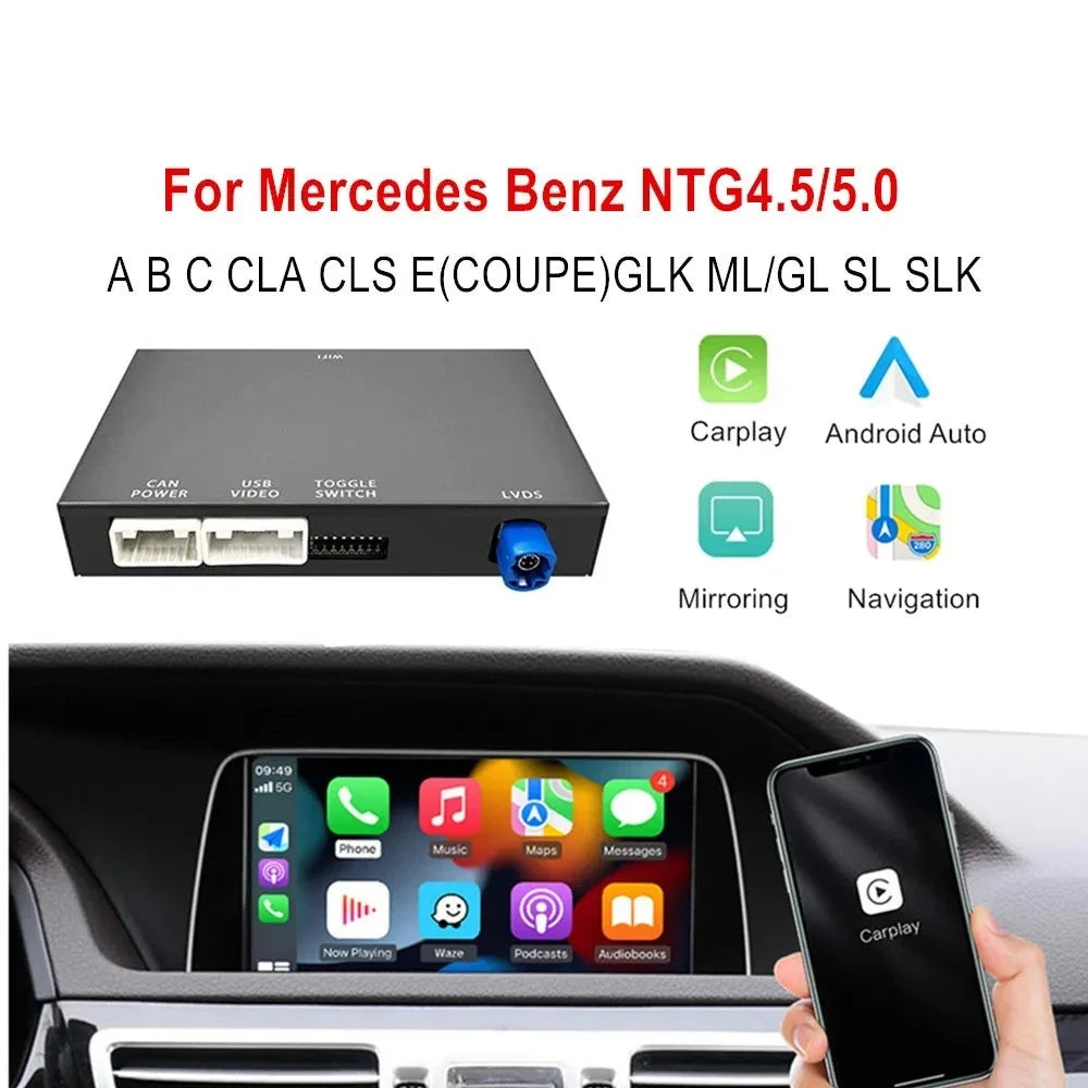 Adaptateur CarPlay Sans Fil Mercedes NTG 4.5 et 5.0