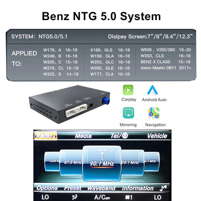Adaptateur CarPlay Sans Fil Mercedes NTG 4.5 et 5.0