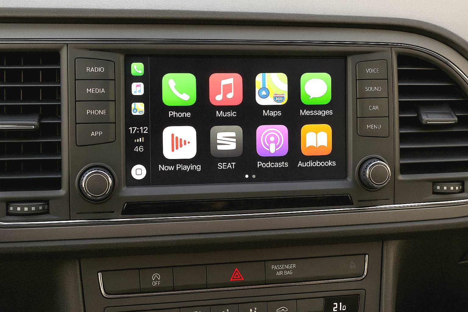 Autoradio Tactile pour Seat Leon 5F, Android Auto Apple CarPlay