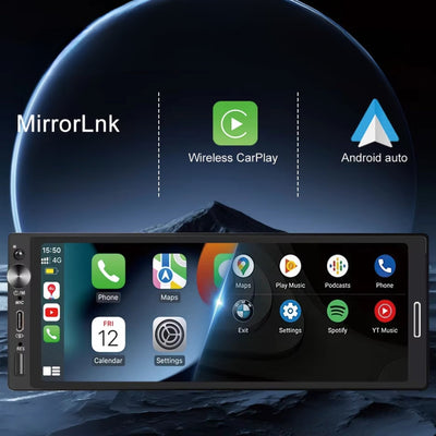 Becquet Voiture Autoradio 1 DIN 7 Pouces CarPlay Android Auto