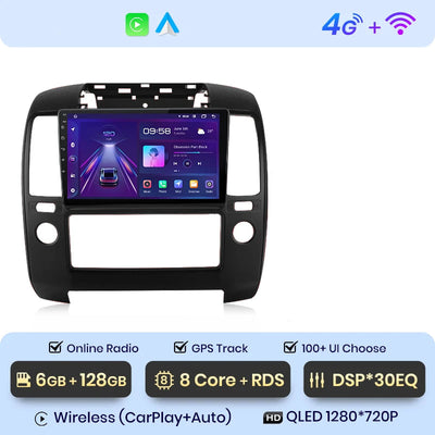 Autoradio GPS Nissan Navara D40 QLED 6 Go 128 Go
