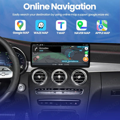 Autoradio Multimédia Mercedes Classe C W205 GLC 2014-2018 Écran Tactile