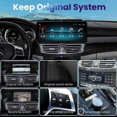 Autoradio Mercedes CLS W218, Écran Tactile CarPlay, 10,25 ou 12,3 Pouces