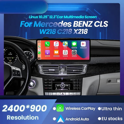 Autoradio Mercedes CLS W218, Écran Tactile CarPlay, 10,25 ou 12,3 Pouces