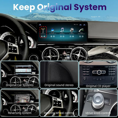 Autoradio Tactile CarPlay Android Auto Mercedes GLK X204