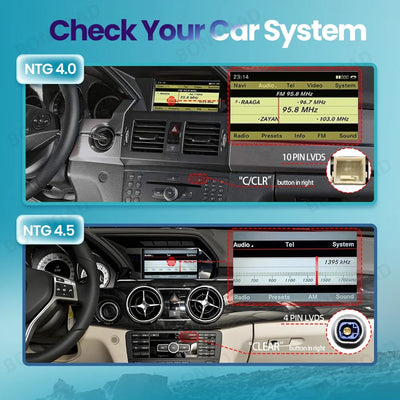 Autoradio Tactile CarPlay Android Auto Mercedes GLK X204