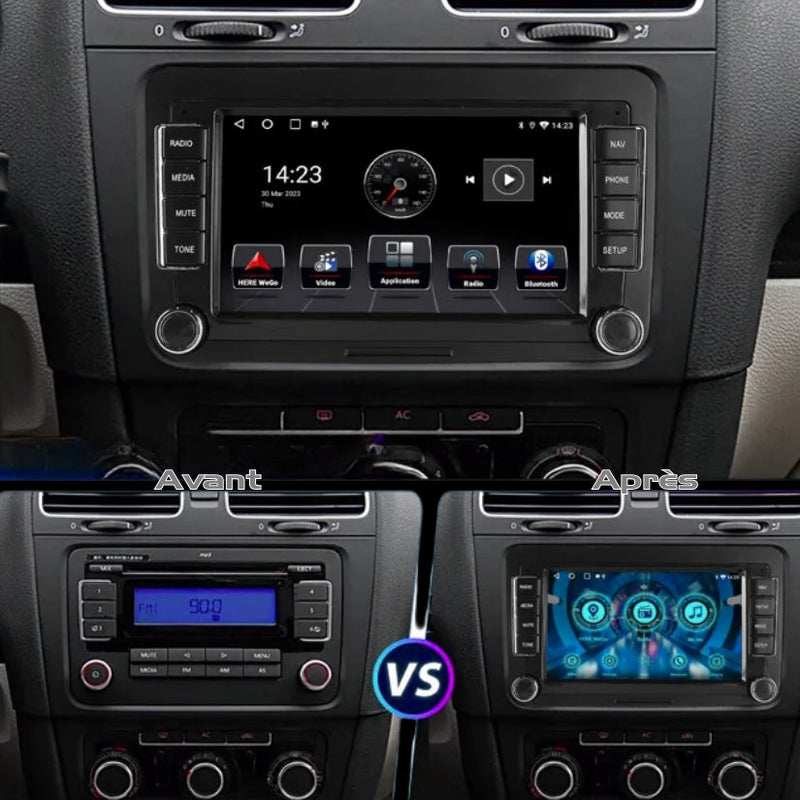 Autoradio CarPlay Volkswagen Golf 5, Golf 6 et Polo 5 (2003-2013) – Android, 2 Go / 32 Go, sans fil, vue 6