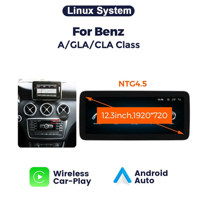 Mercedes-Benz Classe A, GLA, CLA Autoradio Multimédia CarPlay 10,25/12,3 Pouces