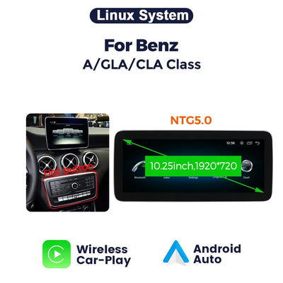 Mercedes-Benz Classe A, GLA, CLA Autoradio Multimédia CarPlay 10,25/12,3 Pouces
