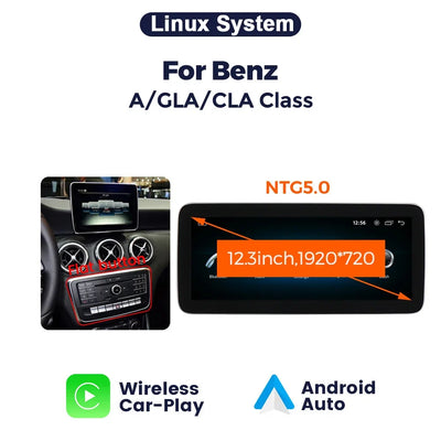 Mercedes-Benz Classe A, GLA, CLA Autoradio Multimédia CarPlay 10,25/12,3 Pouces