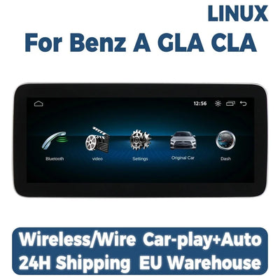 Mercedes-Benz Classe A, GLA, CLA Autoradio Multimédia CarPlay 10,25/12,3 Pouces