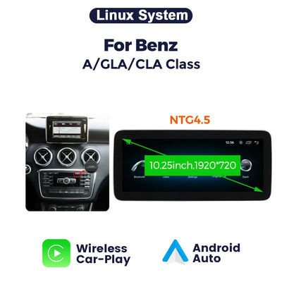 Mercedes-Benz Classe A, GLA, CLA Autoradio Multimédia CarPlay 10,25/12,3 Pouces