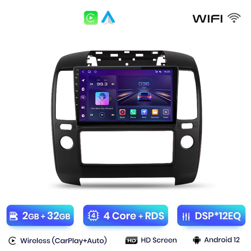 Autoradio Nissan Navara D40 CarPlay GPS écran tactile