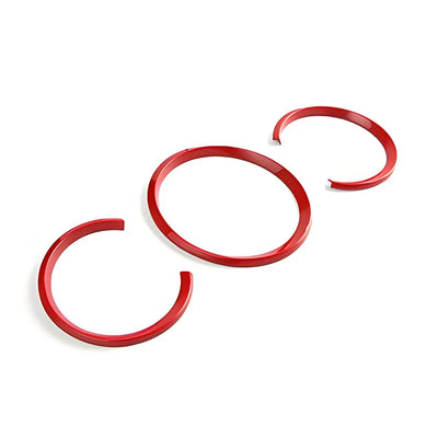 Bague de Jauge Tableau de Bord Porsche Cayman Boxster Rouge