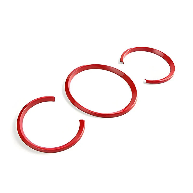 Bague de Jauge Tableau de Bord Porsche Cayman Boxster Rouge