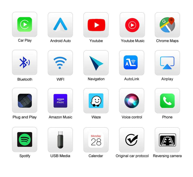 Boîtier CarPlay Android Auto pour Audi A3 S3 RS3 8V