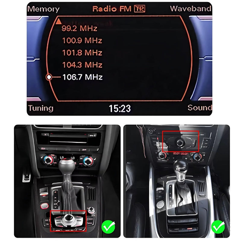Boîtier CarPlay Audi A4 A5 Q5 – MMI sans fil, versions Basique et Avancé, vue 4