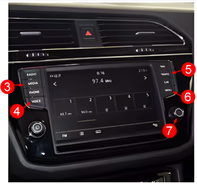 Module CarPlay Android Auto Sans Fil pour Volkswagen Golf 7