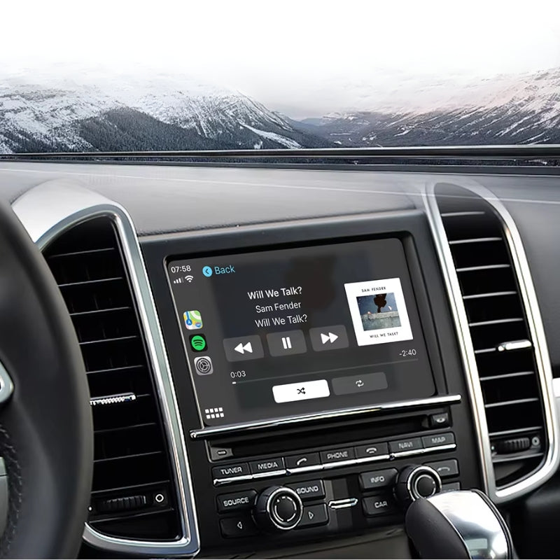 Boîtier CarPlay Porsche PCM 3.0, 3.1 ou 4.0 – Interface universelle, écran d'origine conservé, vue 3