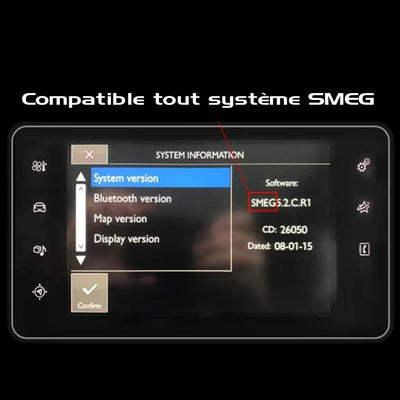 Boîtier CarPlay Peugeot Citroën SMEG MRN, Interface Multimédia 2012-2018