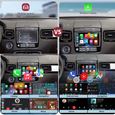 Volkswagen Touareg Phase 2 Boîtier Carplay, Interface Android Apple Sans Fil