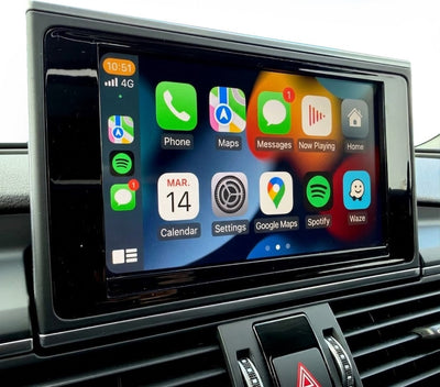 Becquet Voiture Interface CarPlay Android Auto Audi A7 S6 RS7 C7