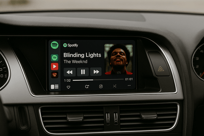 Interface CarPlay Android Auto Sans Fil pour Audi A4 S4 B8