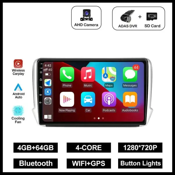 CARPLAY 208 (2012 - 2018) B1PLUS - Compatible avec - Disponible sur carplay - voiture