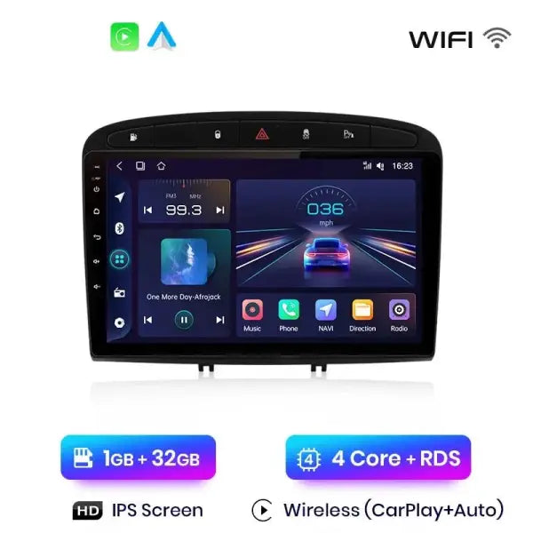 CarPlay 308 Phase 1 écran tactile Android sans fil