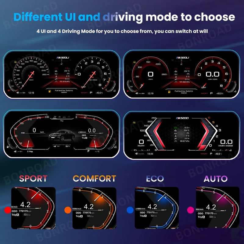 Compteur Digital BMW Série 3 E90 E91 E92 E93 – Écran 11 pouces, avec ou sans CarPlay, vue 6