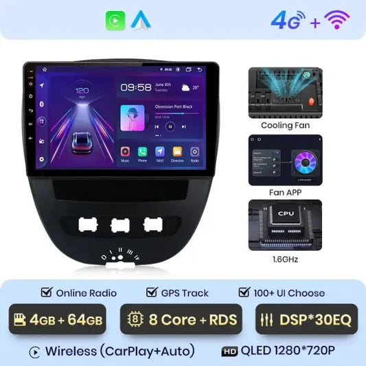 CARPLAY CITROEN C1 (2005 - 2014) Q5 - Compatible avec - Disponible sur carplay - voiture