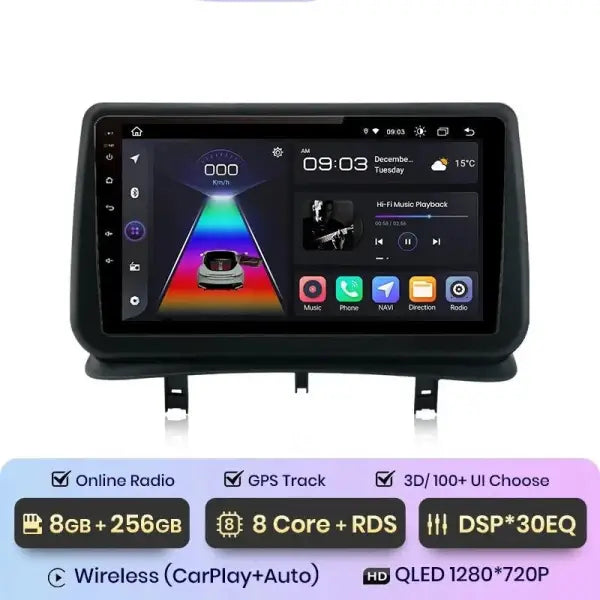 CARPLAY CLIO 3 (2005 - 2014) ZX3 - Compatible avec - Disponible sur carplay - voiture